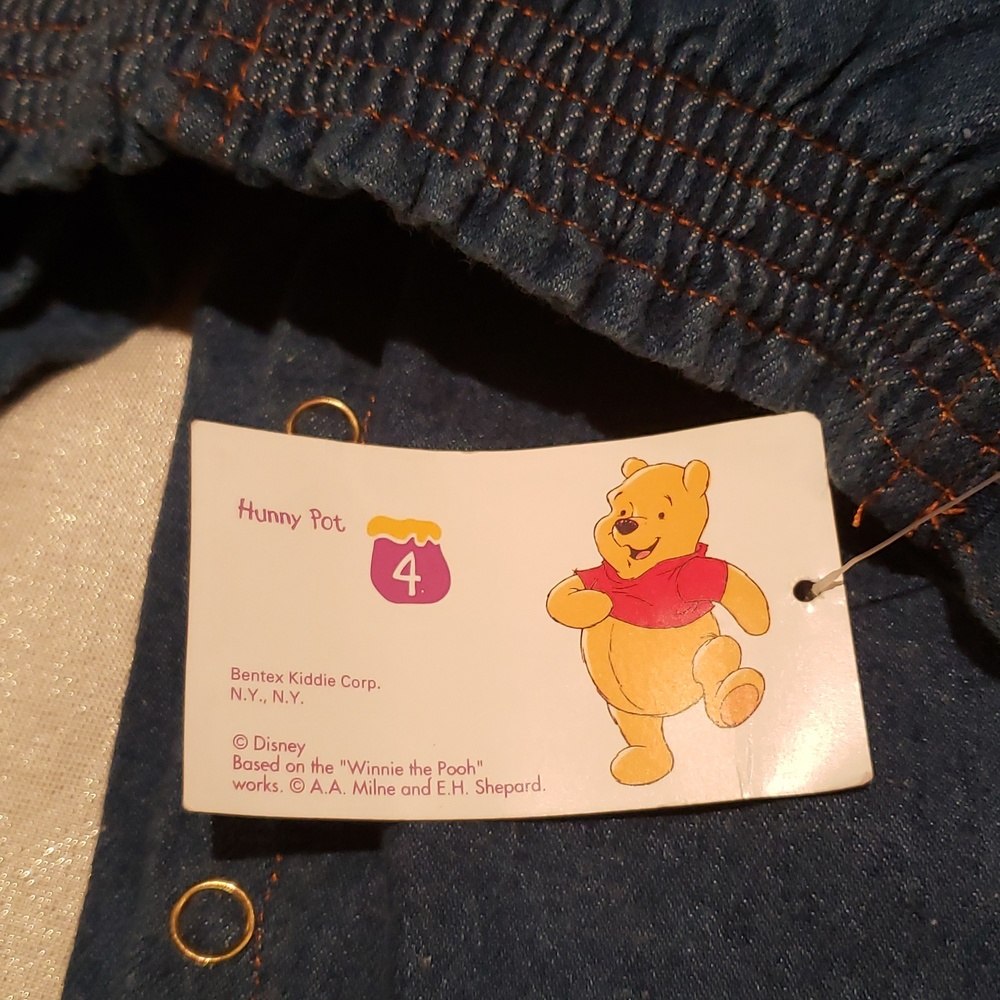 Disney Pooh Bear NEW Kids Toddler Pull-On Jeans Bottoms 24M NWT - Picture 7 of 11